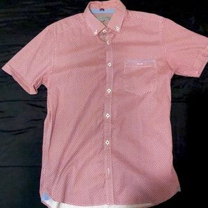 Ted Baker Short Sleeve Red Button shirt
